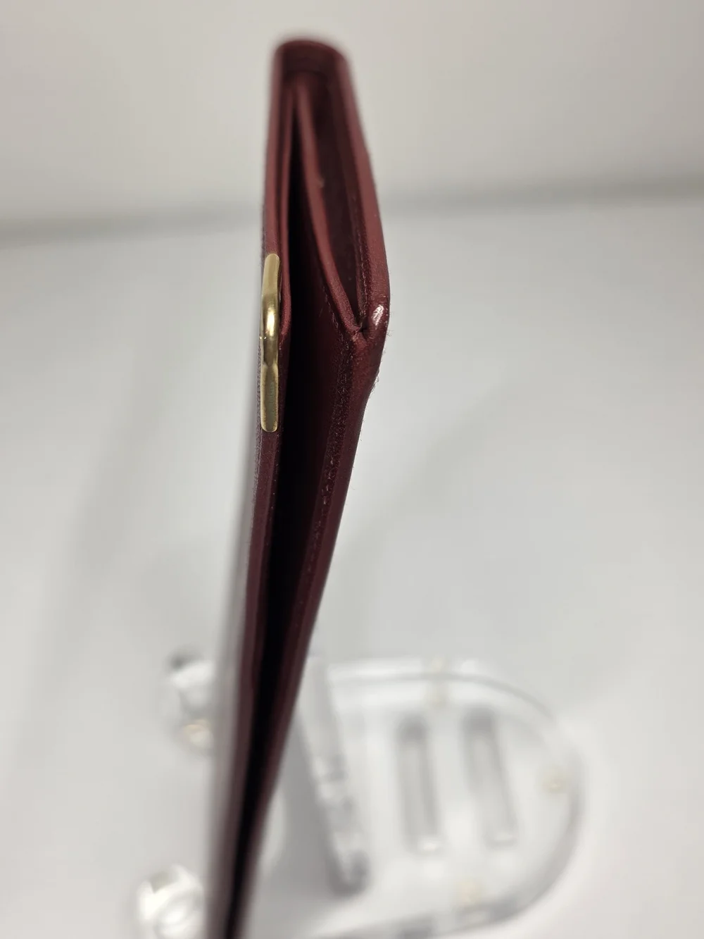 Cartier Burgundy Long Leather Wallet